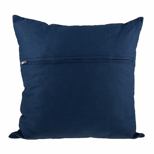 Thea Gouverneur Since 1959® 16" x 16" Navy Blue Pillow Back Panel with Zipper